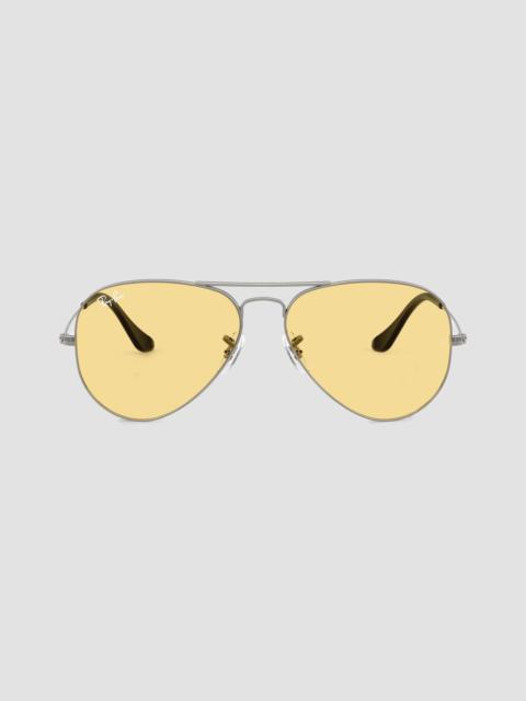 Ray-Ban Men's RB3025 Aviator 58MM Large Metal Aviator Sunglasses - Silver Gold
