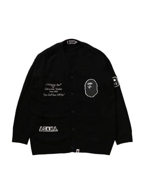 A BATHING APE® BAPE Knit Cardigan 'Black'