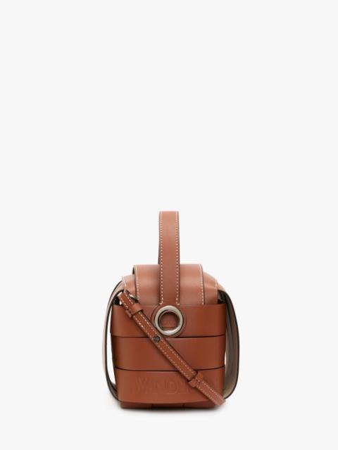 JW Anderson KNOT BAG - LEATHER TOP HANDLE BAG WITH CROSSBODY STRAP