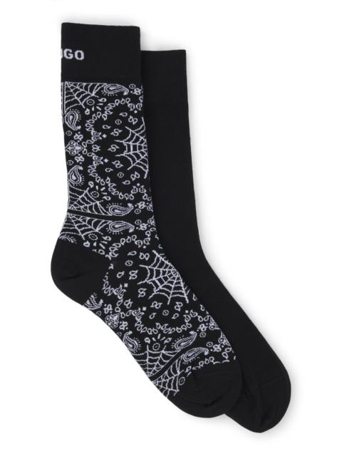 HUGO TWO-PACK OF REGULAR-LENGTH SOCKS IN COTTON
