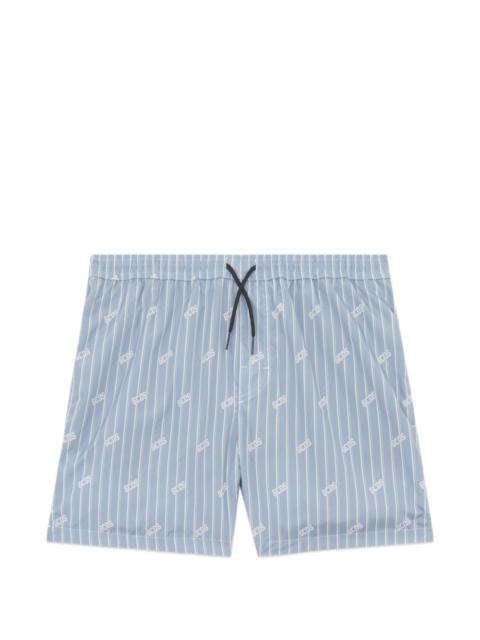 GCDS pinstripe swim shorts