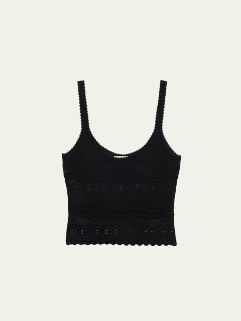 ULLA JOHNSON Sea Embroidered Camisole