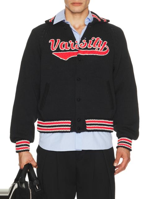 RICE NINE TEN Knitted Varsity Jacket