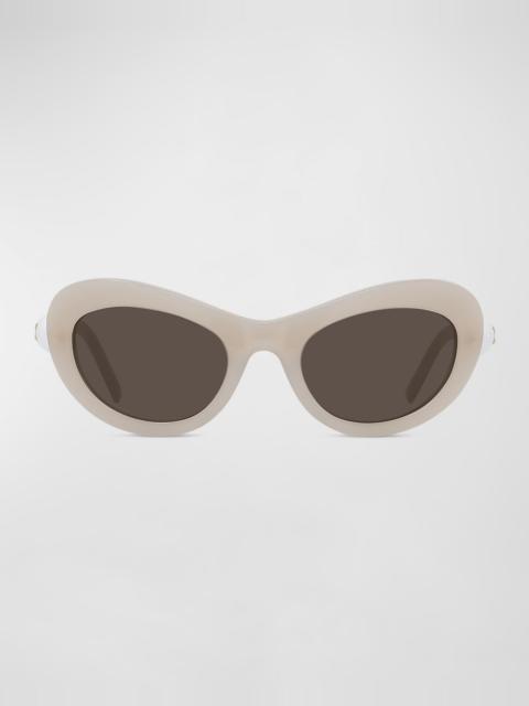 Givenchy Pearlescent Metal Butterfly Sunglasses