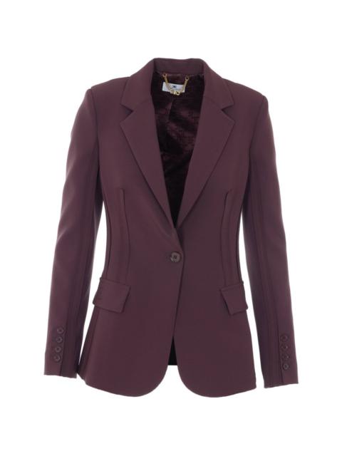 ELISABETTA FRANCHI double-breasted v-neck jacket