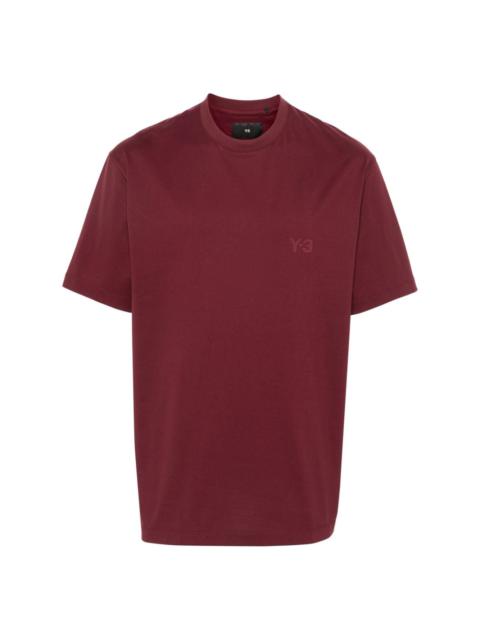 Y-3 logo-rubberised cotton T-shirt