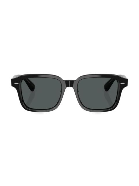 Oliver Peoples Men's 51MM Pillow Sunglasses - Black
