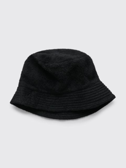 ENGINEERED GARMENTS SHAGGY WOOL BUCKET HAT BLACK