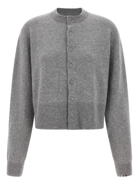 extreme cashmere N°170 Chou button crew-neck cardigan