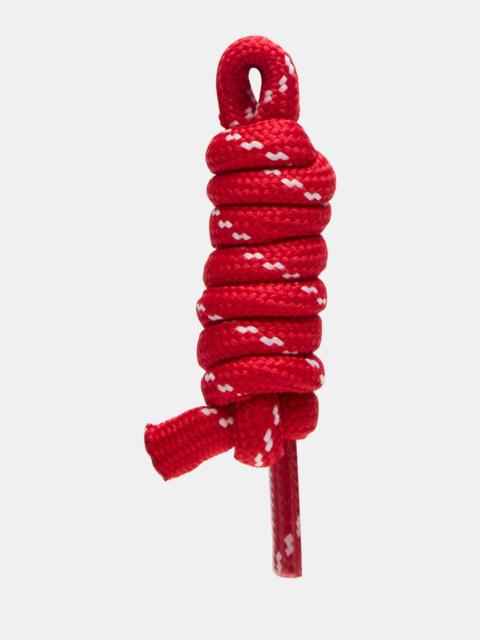 STEVE MADDEN CORD SHOE CHARM RED