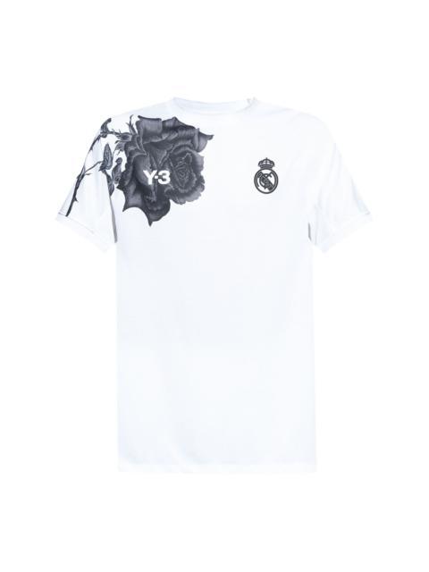 x Real Madrid Warm Up rose-print T-shirt