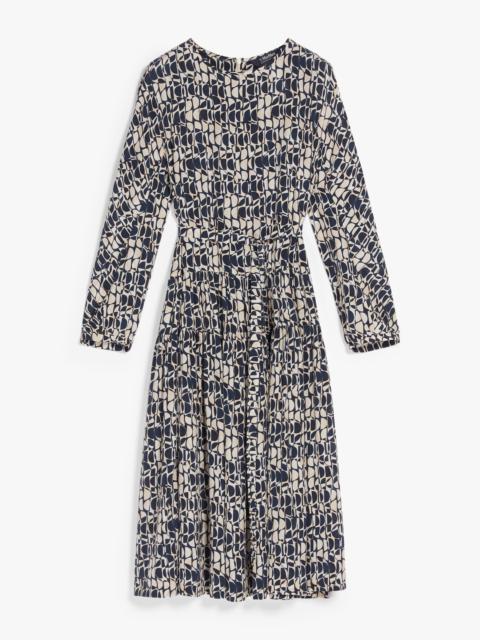 Max Mara EMANUEL Printed silk dress