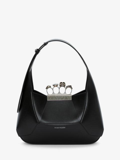 Alexander McQueen Women's The Jewelled Hobo Bag in Black