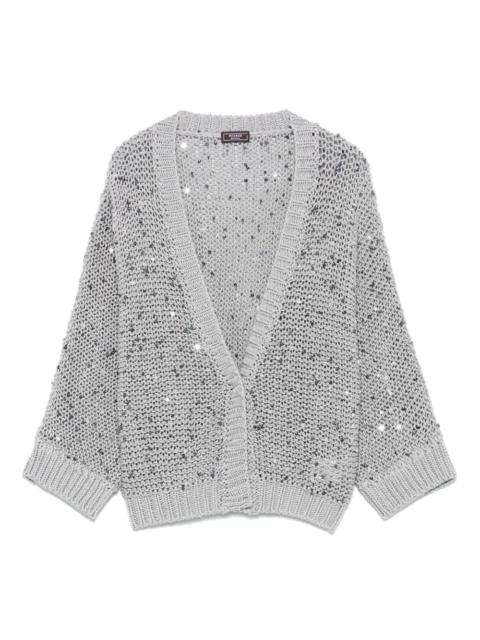 PESERICO sequin-embellished cardigan