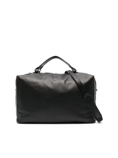 LANCEL 로고 스탬프 가죽 수화물 가방