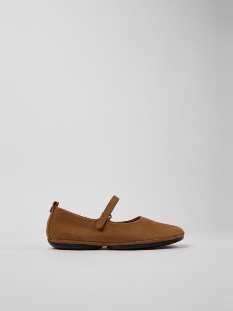 CAMPERLAB Brown Nubuck Shoes for Women.