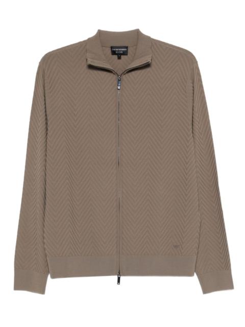 EMPORIO ARMANI zip-up sweater