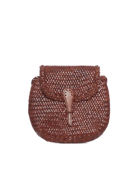 DRAGON DIFFUSION mini City woven leather cross body bag