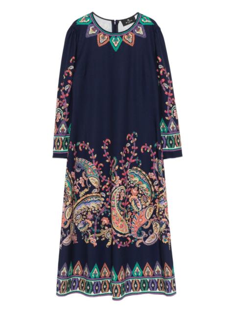 Etro paisley midi dress