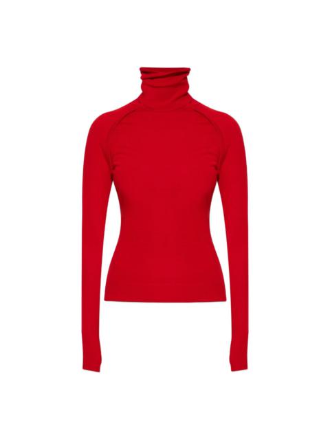 wool high neck top