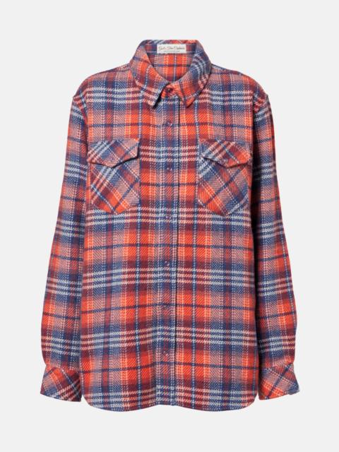God’s True Cashmere Americana plaid cashmere shirt