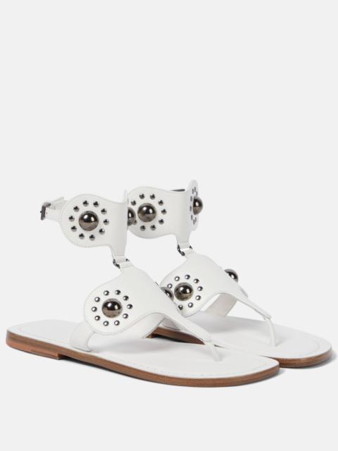 Alaïa Studded thong sandals
