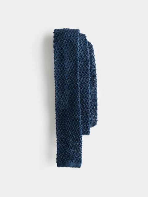 TODD SNYDER Italian Silk Knit Tie in Navy
