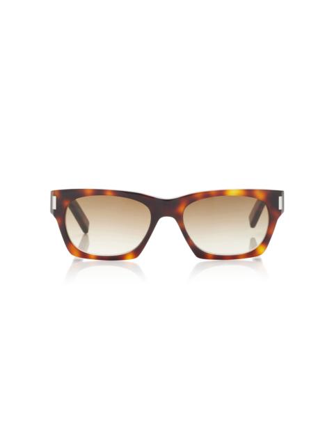 SAINT LAURENT Square-Frame Acetate Sunglasses brown
