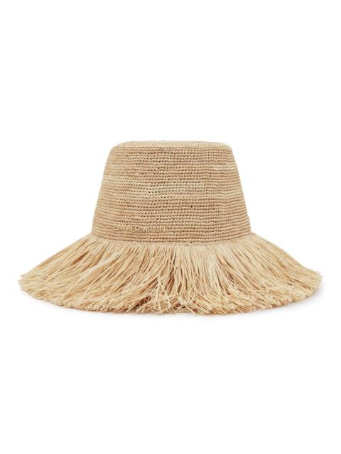 Zimmermann RAFFIA FRINGE BUCKET HAT