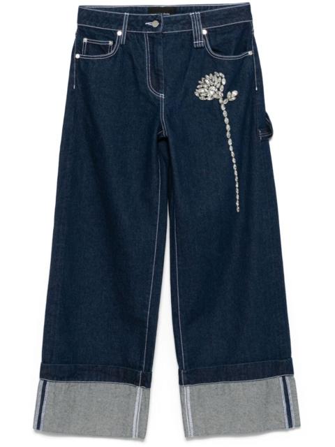 Simone Rocha embellished carnation jeans