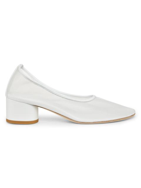 DEAR FRANCES Women's Balla 55MM Mesh Pumps - White