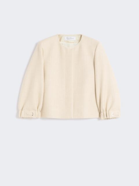 Max Mara NAIADI Wool and silk cropped jacket