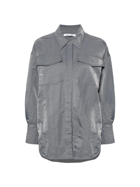 SAMSØE SAMSØE Gira press-stud crinkled shirt