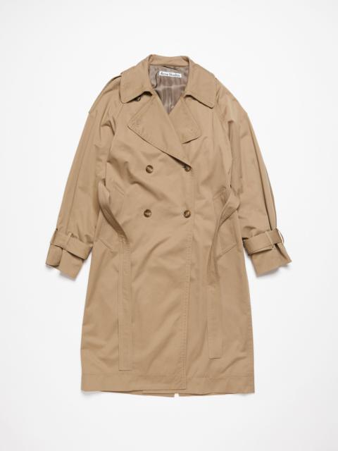 Acne Studios Double-breasted trench coat - Cold beige