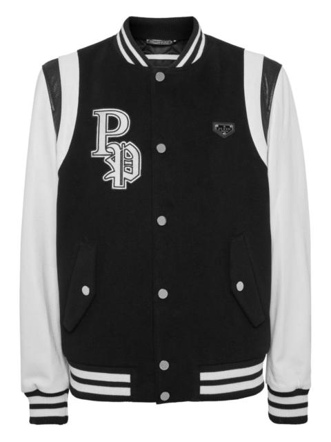 PHILIPP PLEIN two-tone bomber jacket