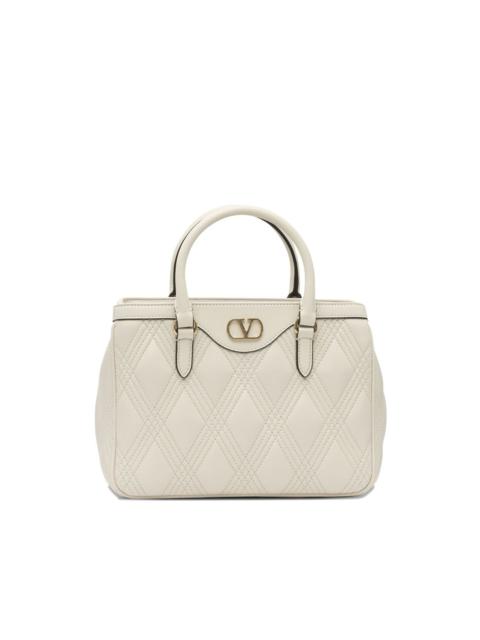 Valentino v-logo quilted shoulder bag