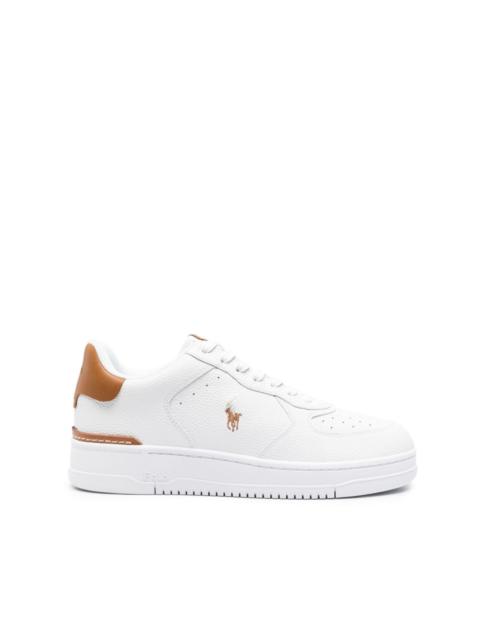 Polo Ralph Lauren Polo Pony embroidered leather sneakers