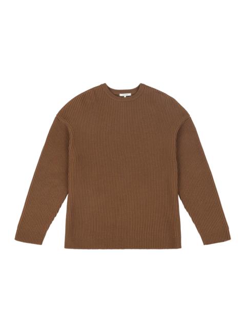 entire studios OVERSIZE KNIT CREWNECK TOBACCO