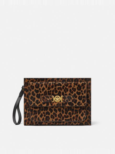VERSACE Leopard Medusa Biggie Large Pouch