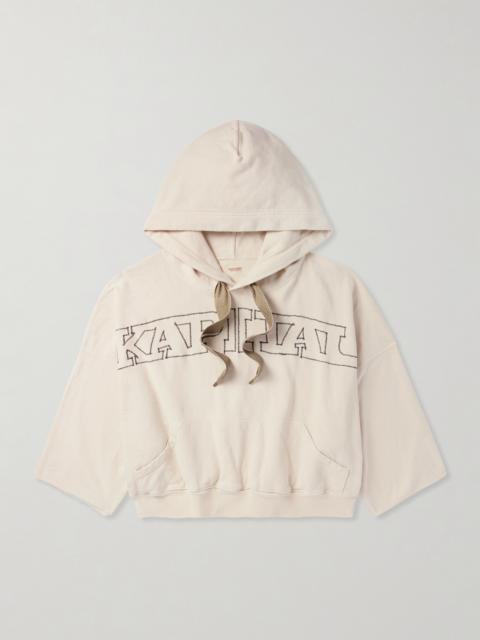 Kapital Logo-Embroidered Cotton-Jersey Hoodie