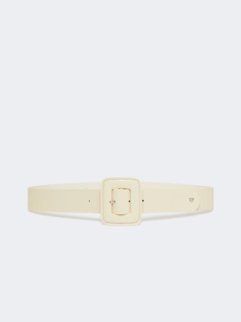 WEEKEND Max Mara BRIO Shiny Nappa leather belt - IVORY
