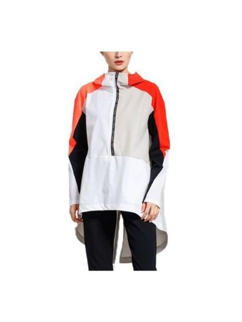 Under Armour (WMNS) Under Armour Woven Graphic Anorak Jacket 'White Black Orange' 1317852-100