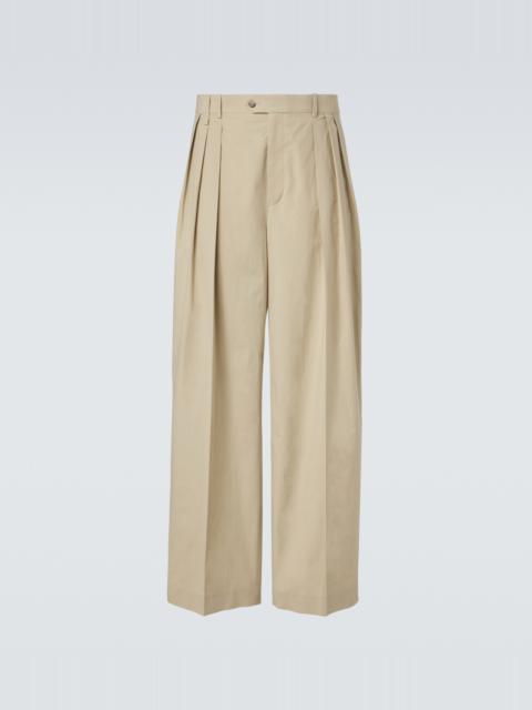 Calvin Klein Collection Baxter pleated cotton straight pants