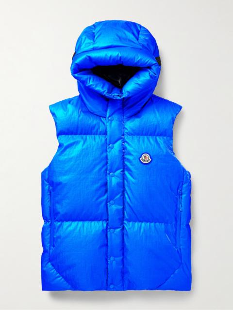 Moncler Lawu Quilted Ripstop Hooded Down Gilet