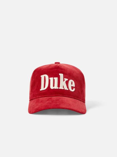 DUKE + DEXTER Duke Red Corduroy Cap