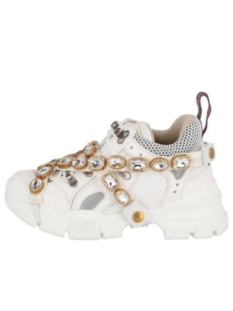 GUCCI (WMNS) Gucci Flashtrek Crystals 'White' 541445-GGZ50-9081