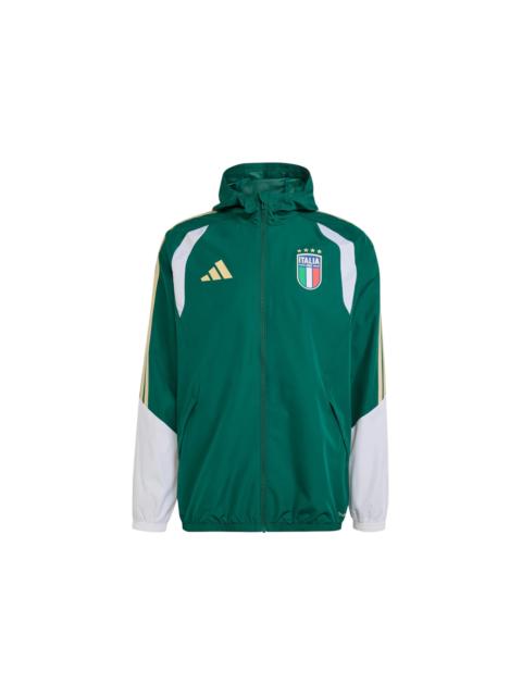 adidas adidas Italy 2026 Tiro Allweather Jacket Collegiate Green
