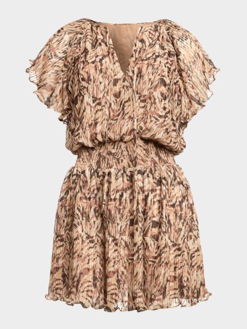 RAMY BROOK Felicia Pleated Mini Dress