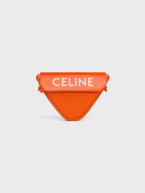 CELINE triangle bag in Smooth calfskin with Celine Print