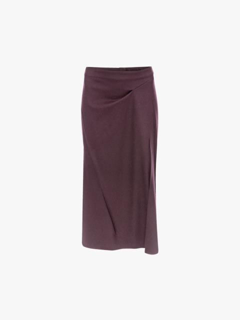 Victoria Beckham Pressed Skirt In Acai